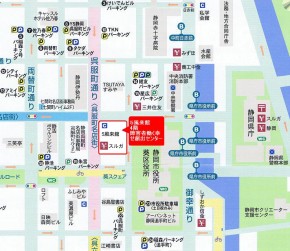 周辺の有料駐車場地図