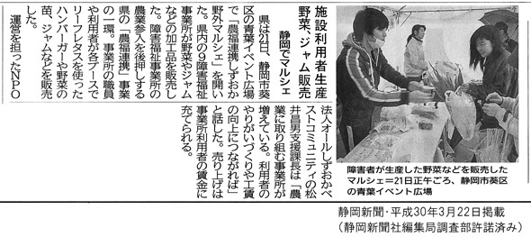 3/22静岡新聞ノウフク