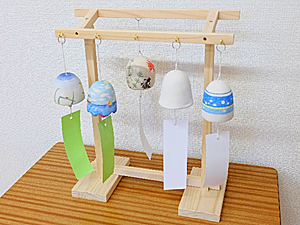 さわやかな風を呼ぶ「風鈴」